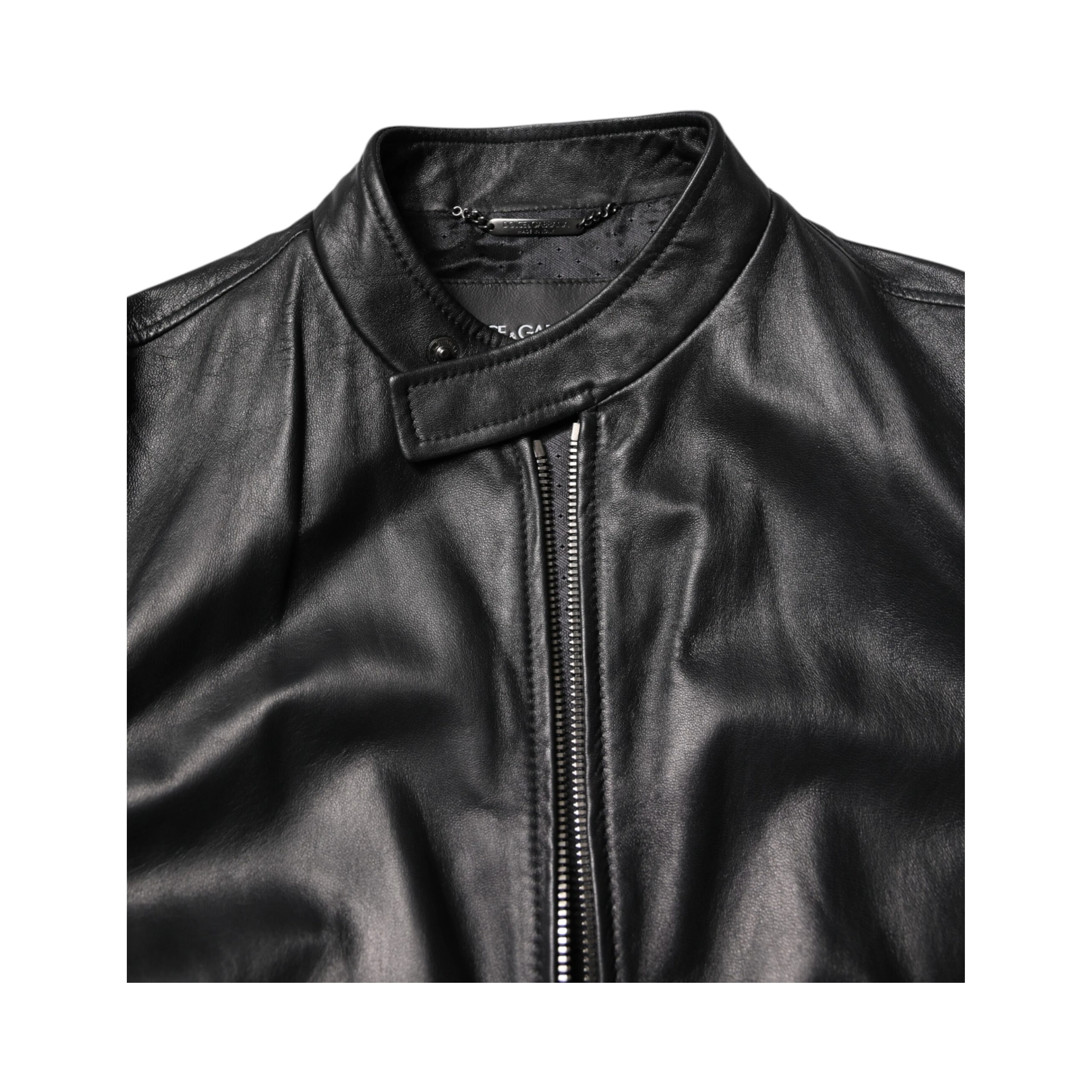 Black Sheep Leather Biker Full Zip Jacket