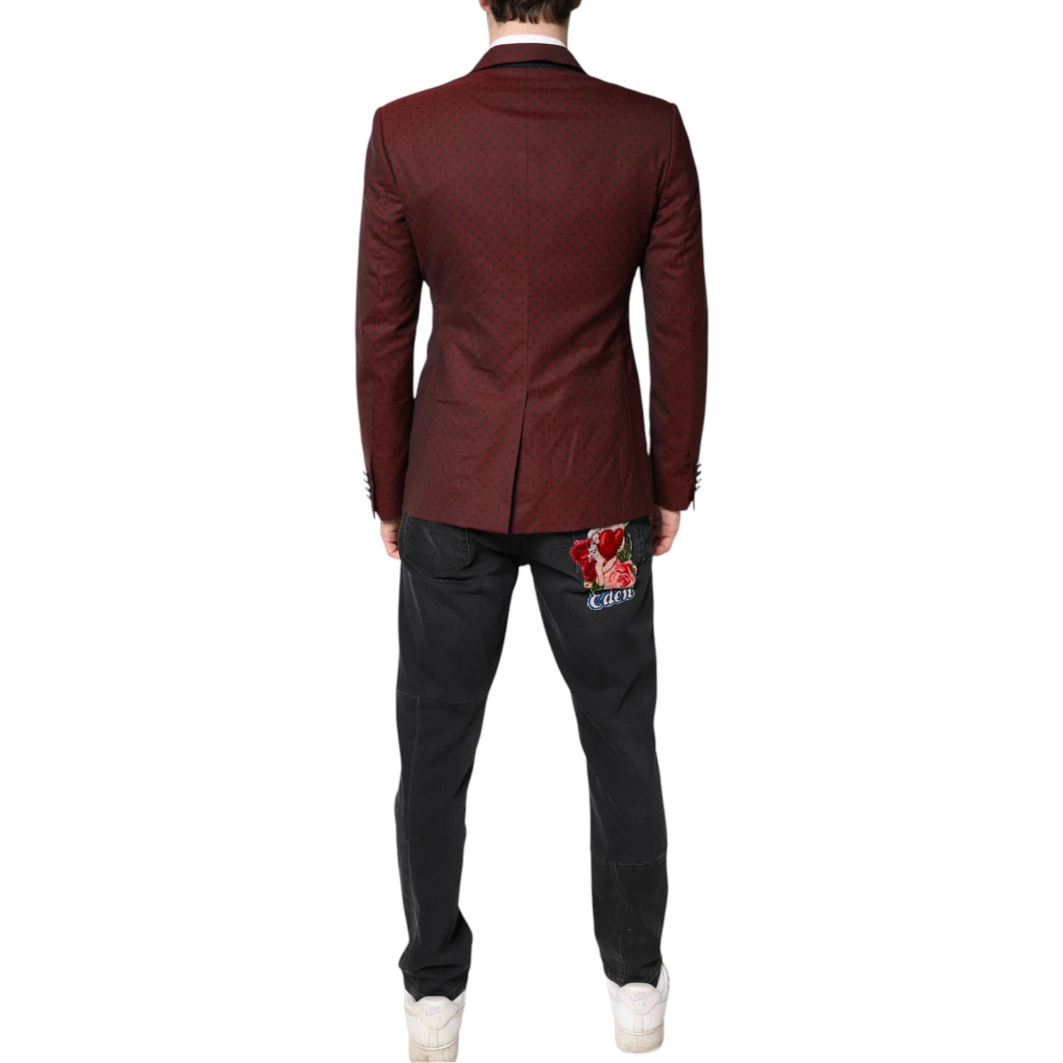 Maroon Wool Slim Fit Men Coat Jacket Blazer
