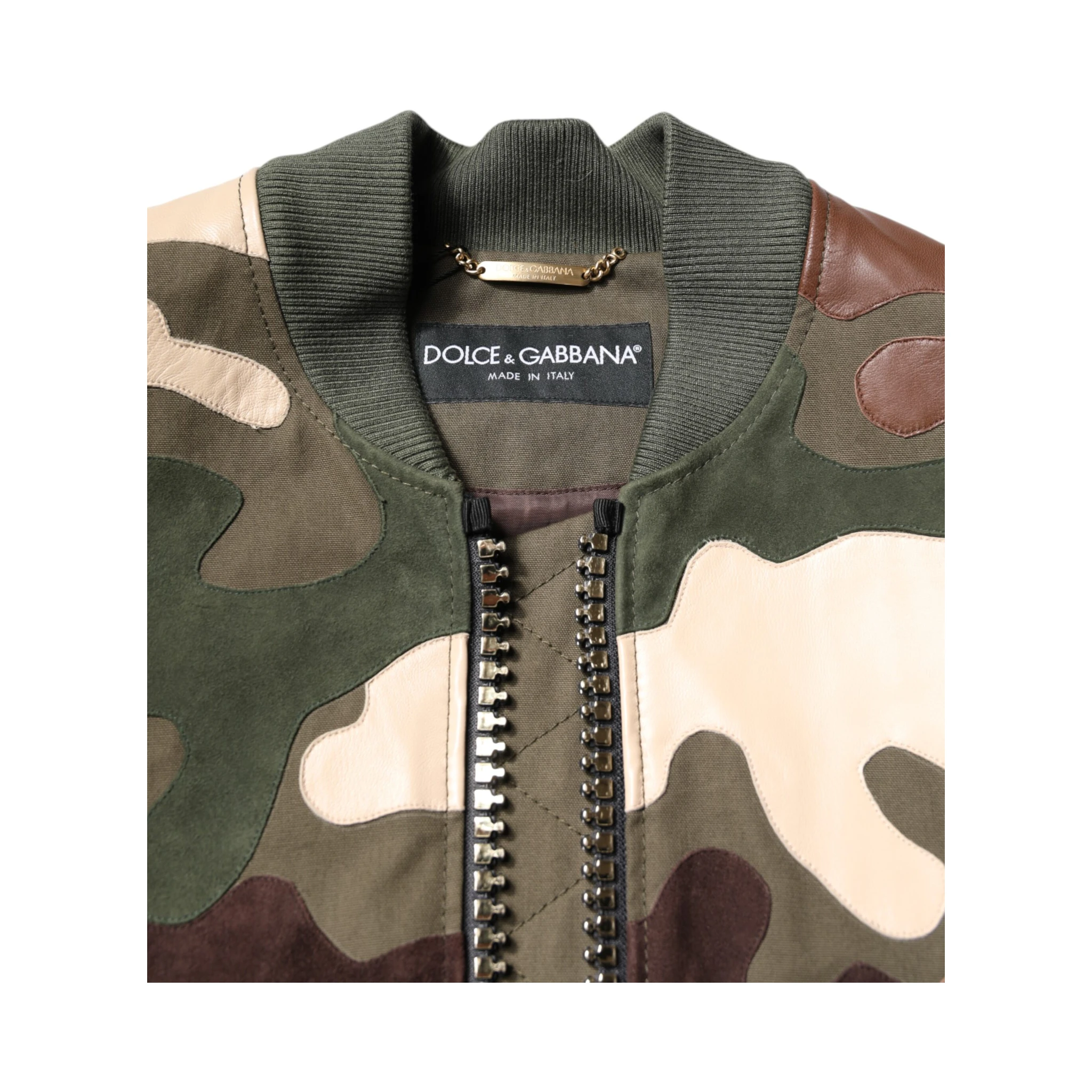 Multicolor Cotton Bomber Full Zip Jacket