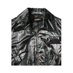 Green DG Logo Print Bomber Full Zip Jacket
