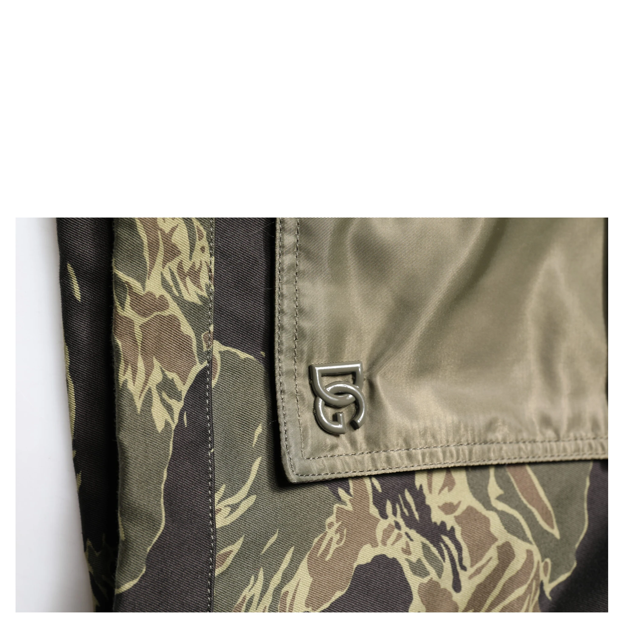 Multicolor Camouflage Cotton Bomber Jacket