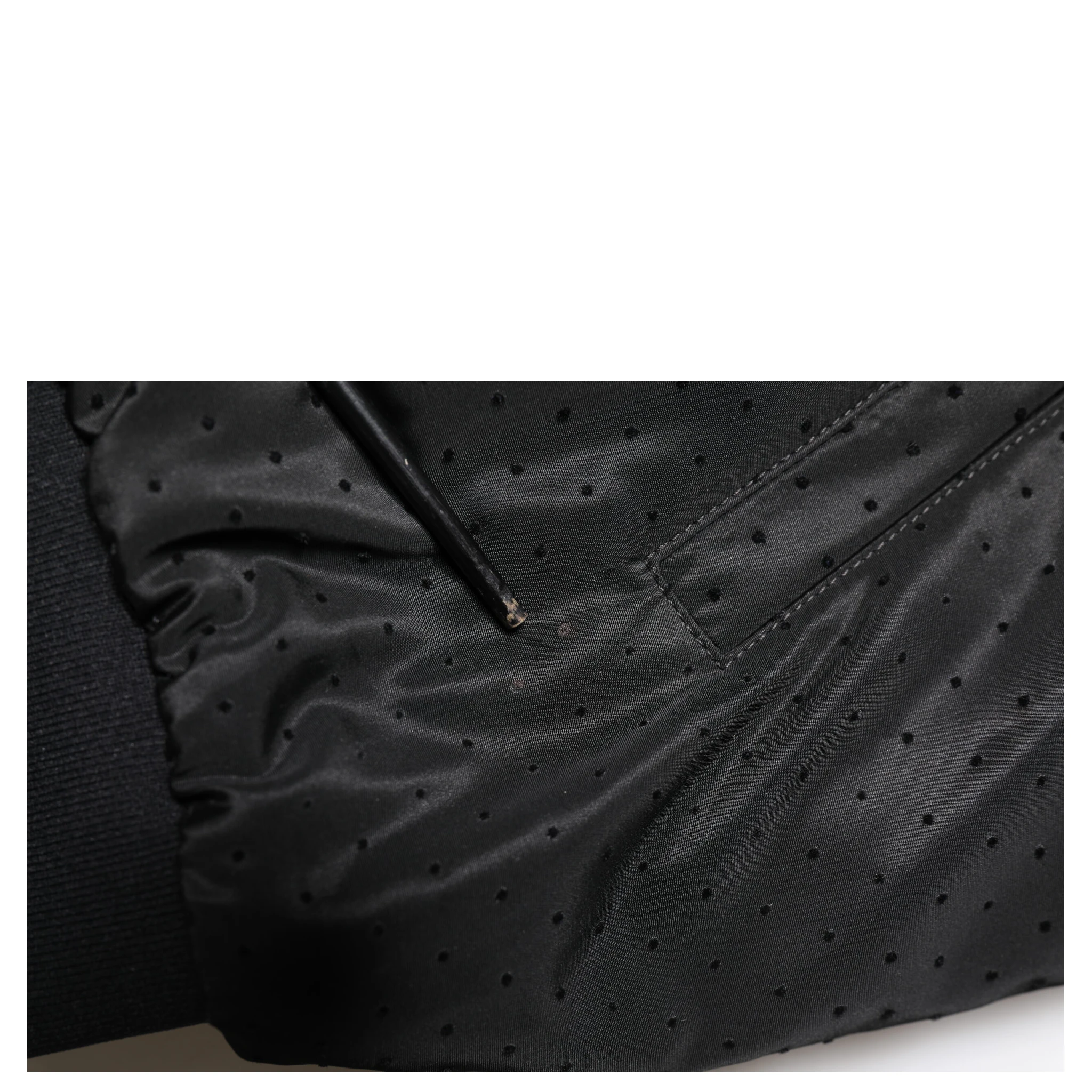 Black Long Sleeves Full Zip Bomber Jacket