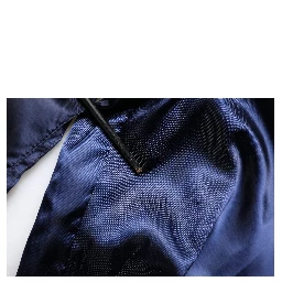 Blue Nylon DG Crown Full Zip Bomber Jacket