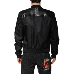 Black Lambskin Leather Biker Full Zip Jacket