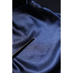 Blue Nylon DG Crown Full Zip Bomber Jacket