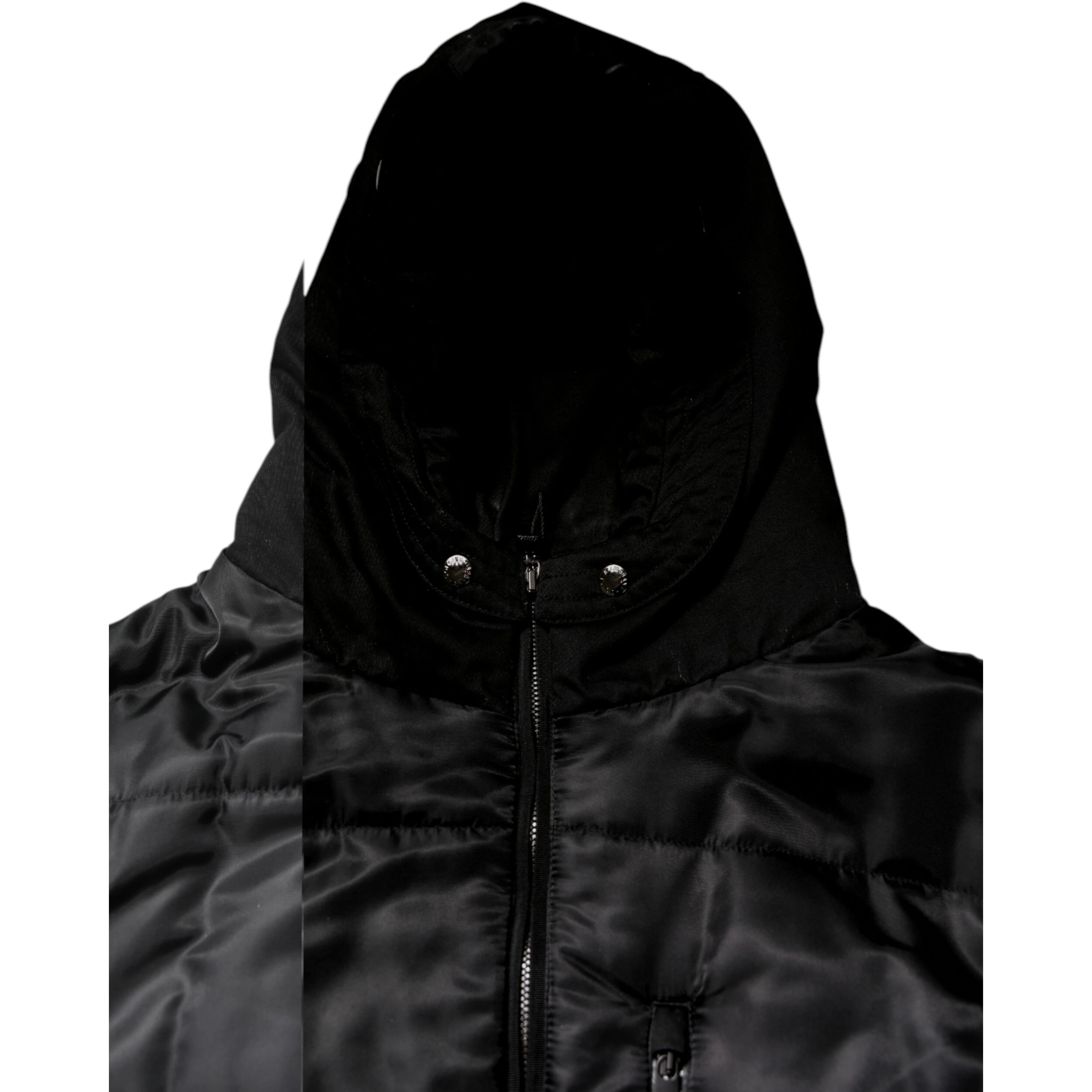 Black Hooded Parka Coat Winter Jacket