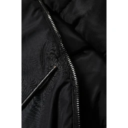 Black Hooded Parka Coat Winter Jacket