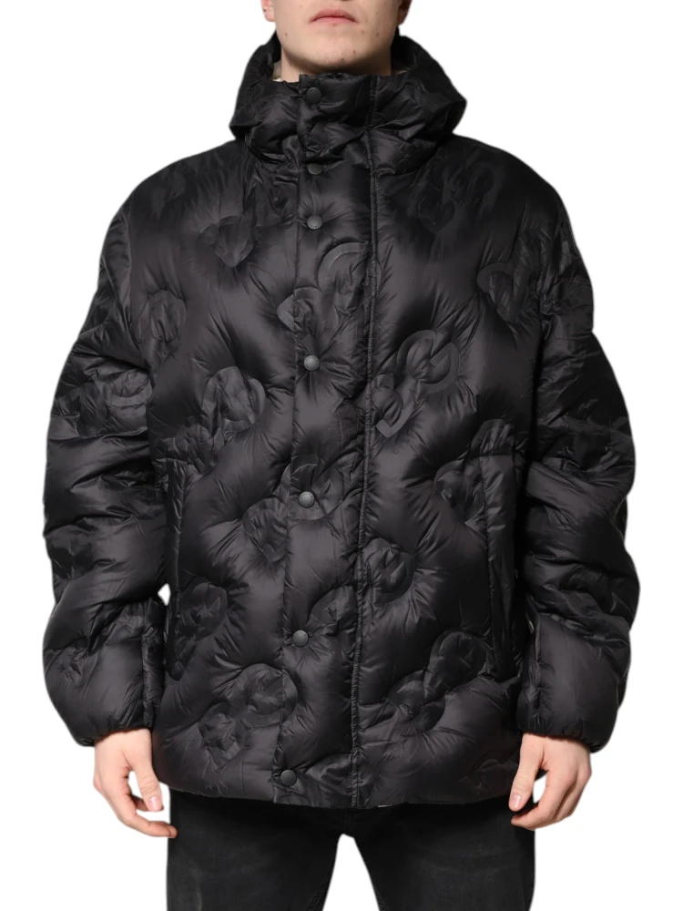 Black Hooded Parka Coat Winter Jacket alternative
