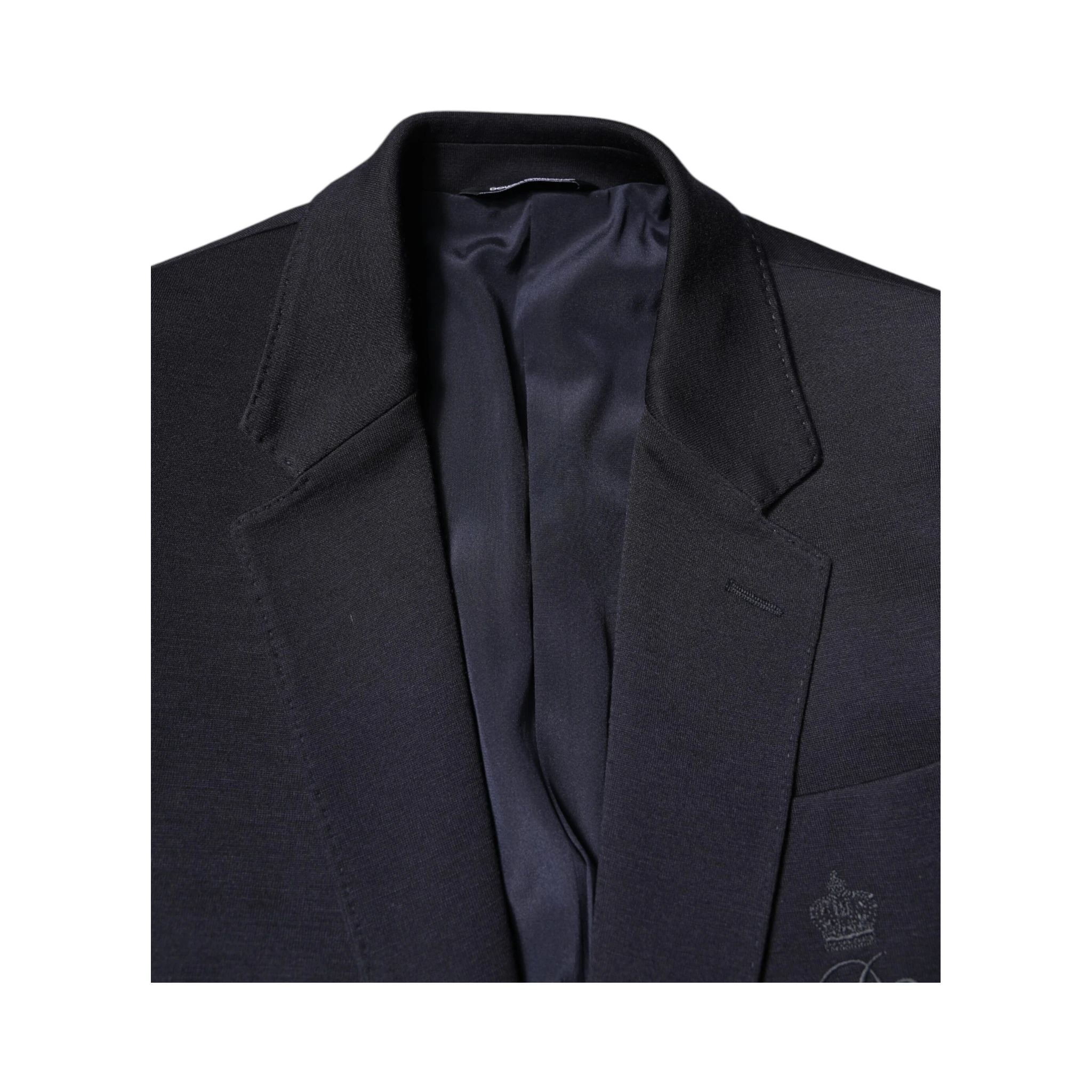 Black Wool Single Breasted Coat Suit Blazer