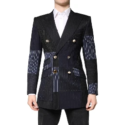 Multicolor Patchwork Jacket Coat Suit Blazer