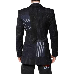 Multicolor Patchwork Jacket Coat Suit Blazer