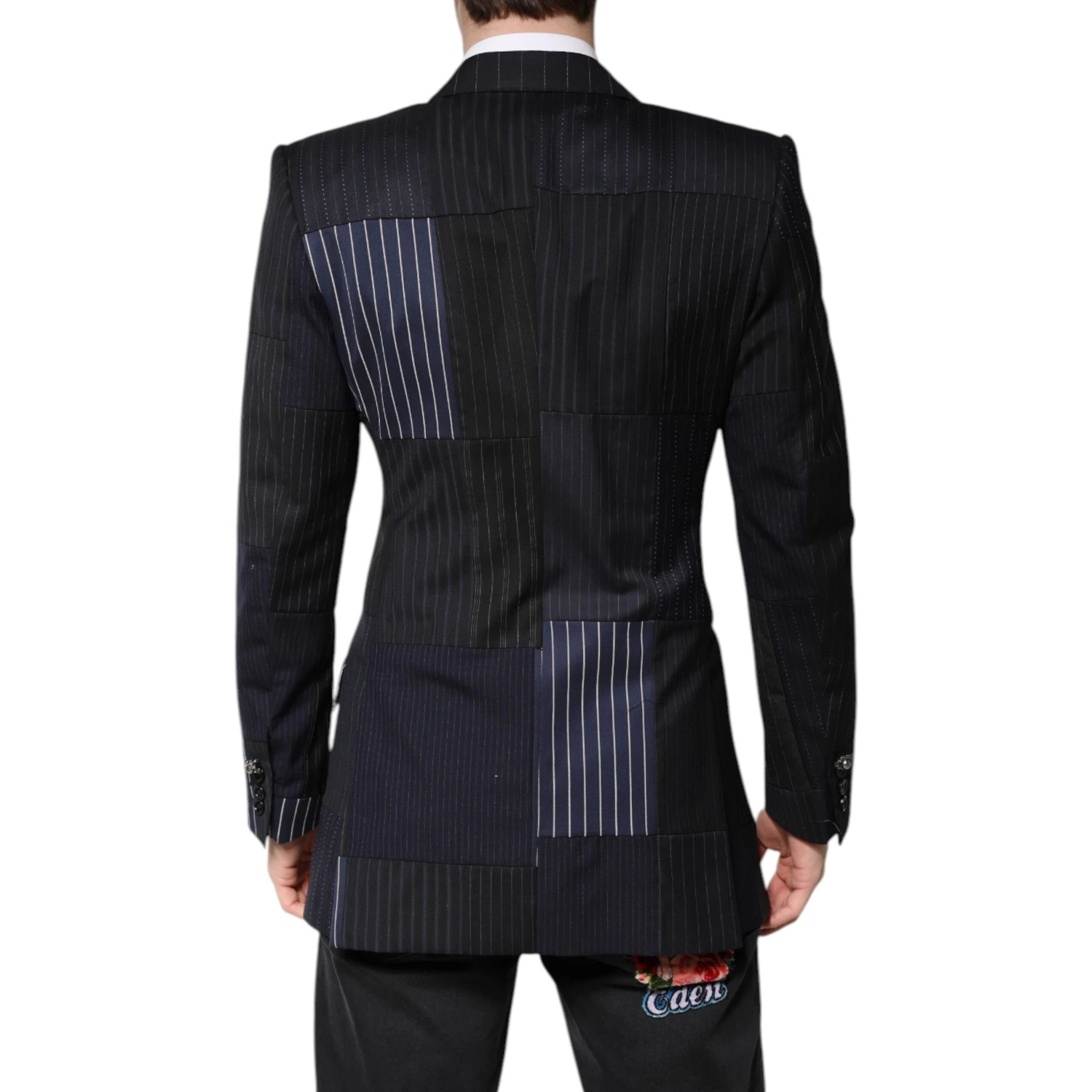 Multicolor Patchwork Jacket Coat Suit Blazer