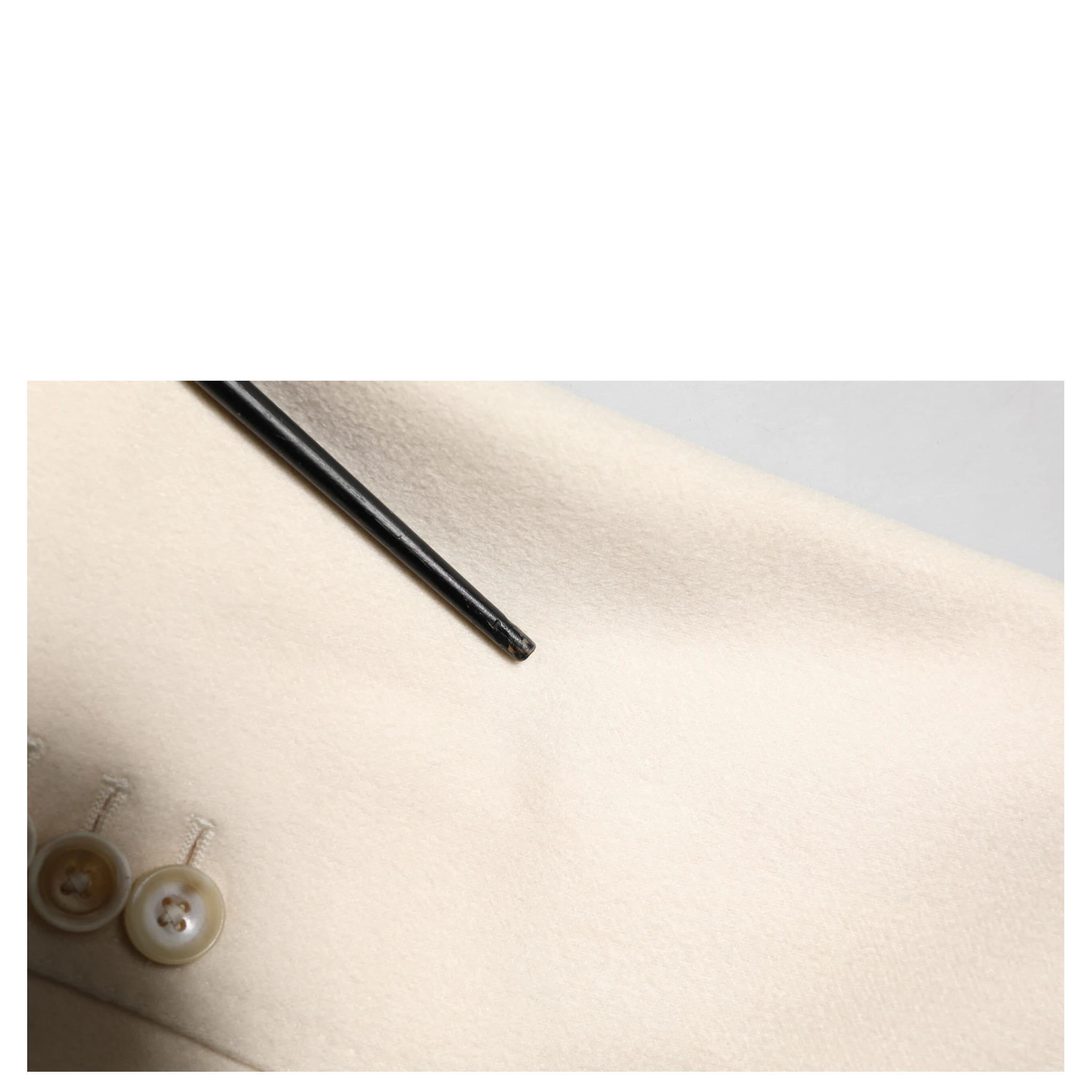 Beige Cashmere Double Breasted Coat Blazer