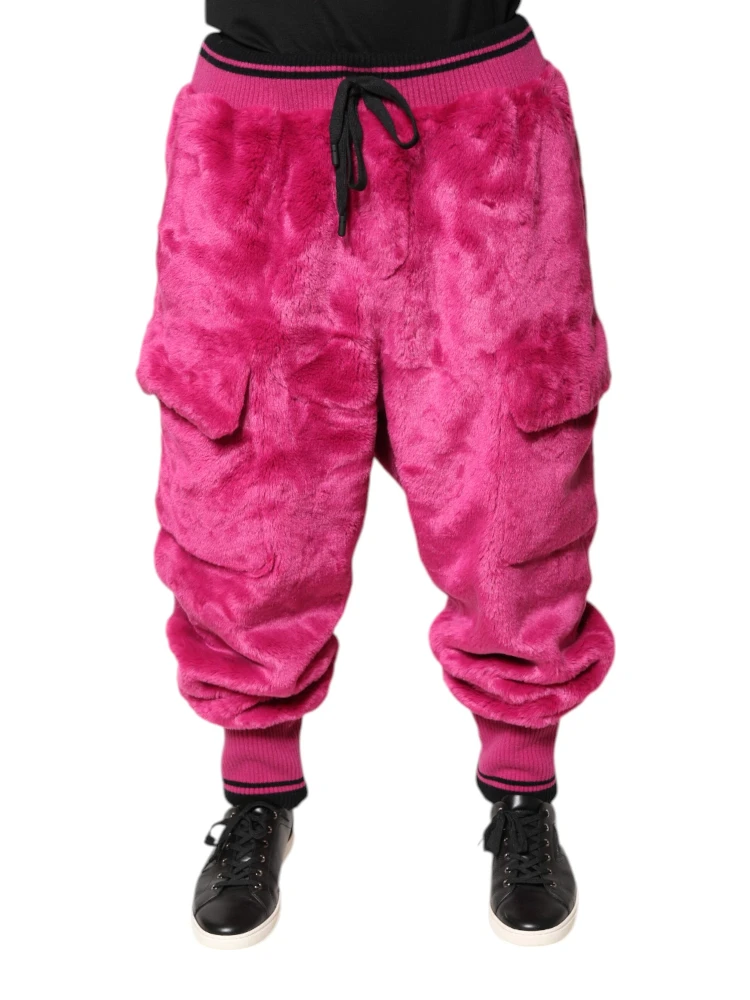 Pink Acrylic Cargo Jogging Sweatpants Pants alternative