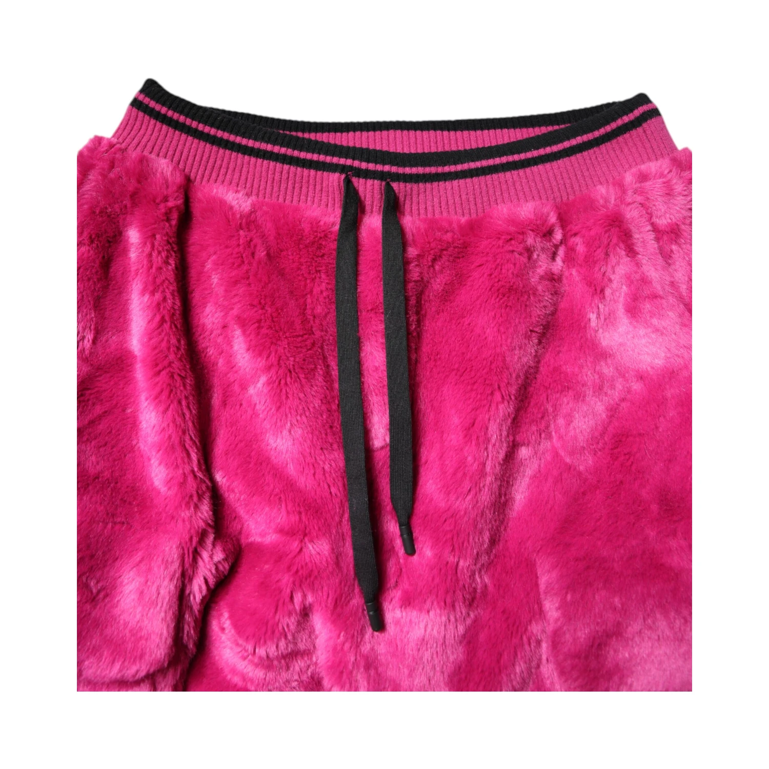 Pink Acrylic Cargo Jogging Sweatpants Pants