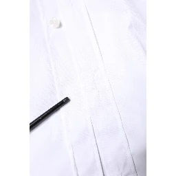 White Cotton GOLD Men Dress Formal Shirt