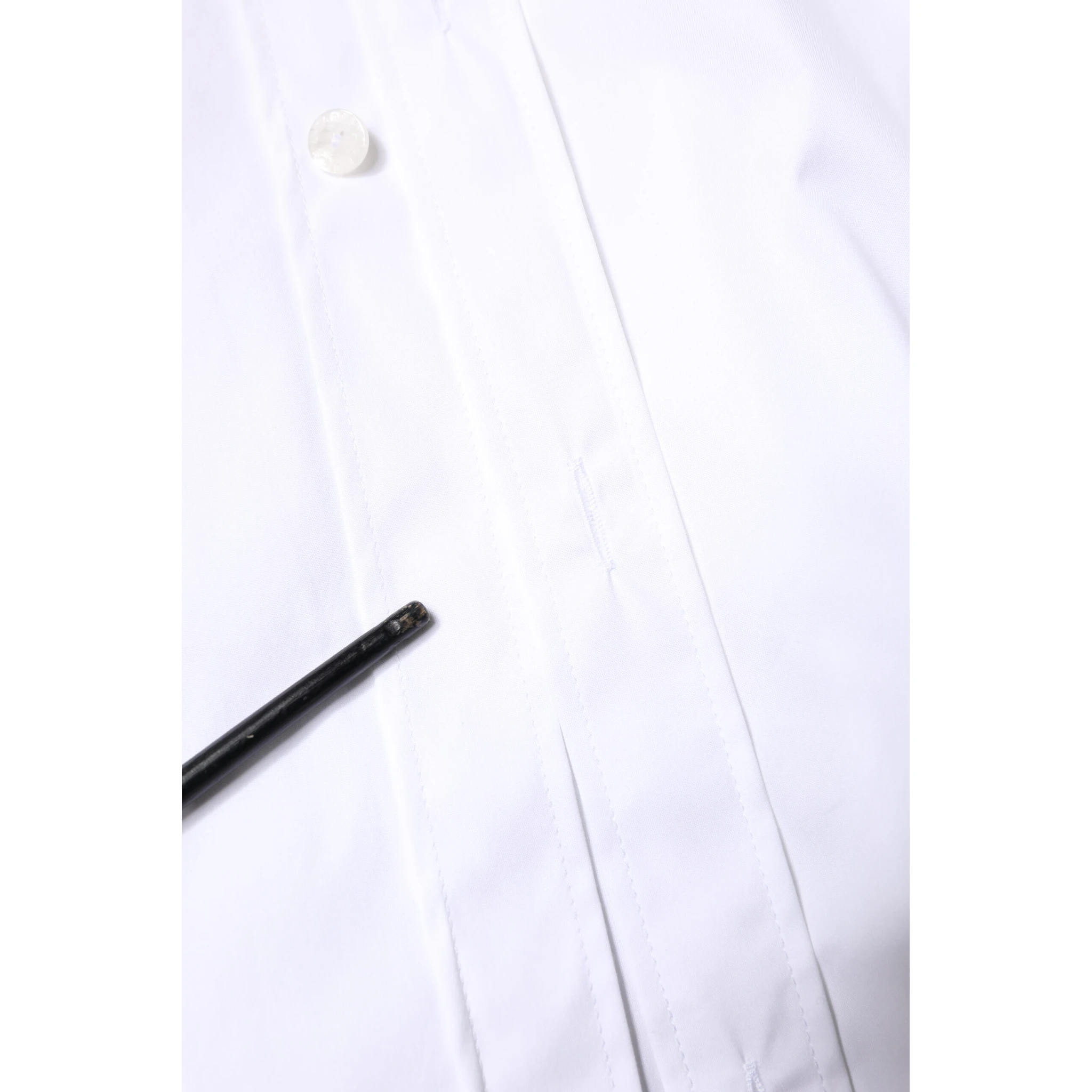 White Cotton GOLD Men Dress Formal Shirt