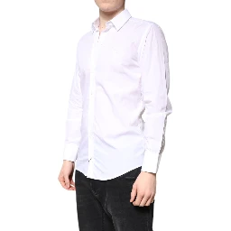 White MARTINI Cotton Men Formal Dress Shirt