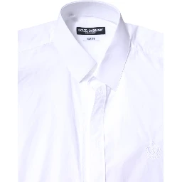 White MARTINI Cotton Men Formal Dress Shirt