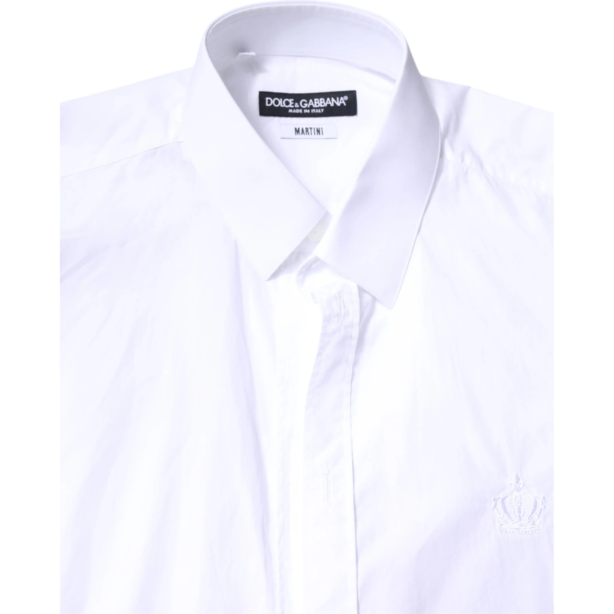 White MARTINI Cotton Men Formal Dress Shirt