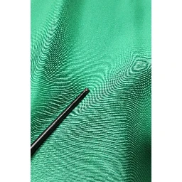 Green Silk Satin Long Sleeves Casual Shirt