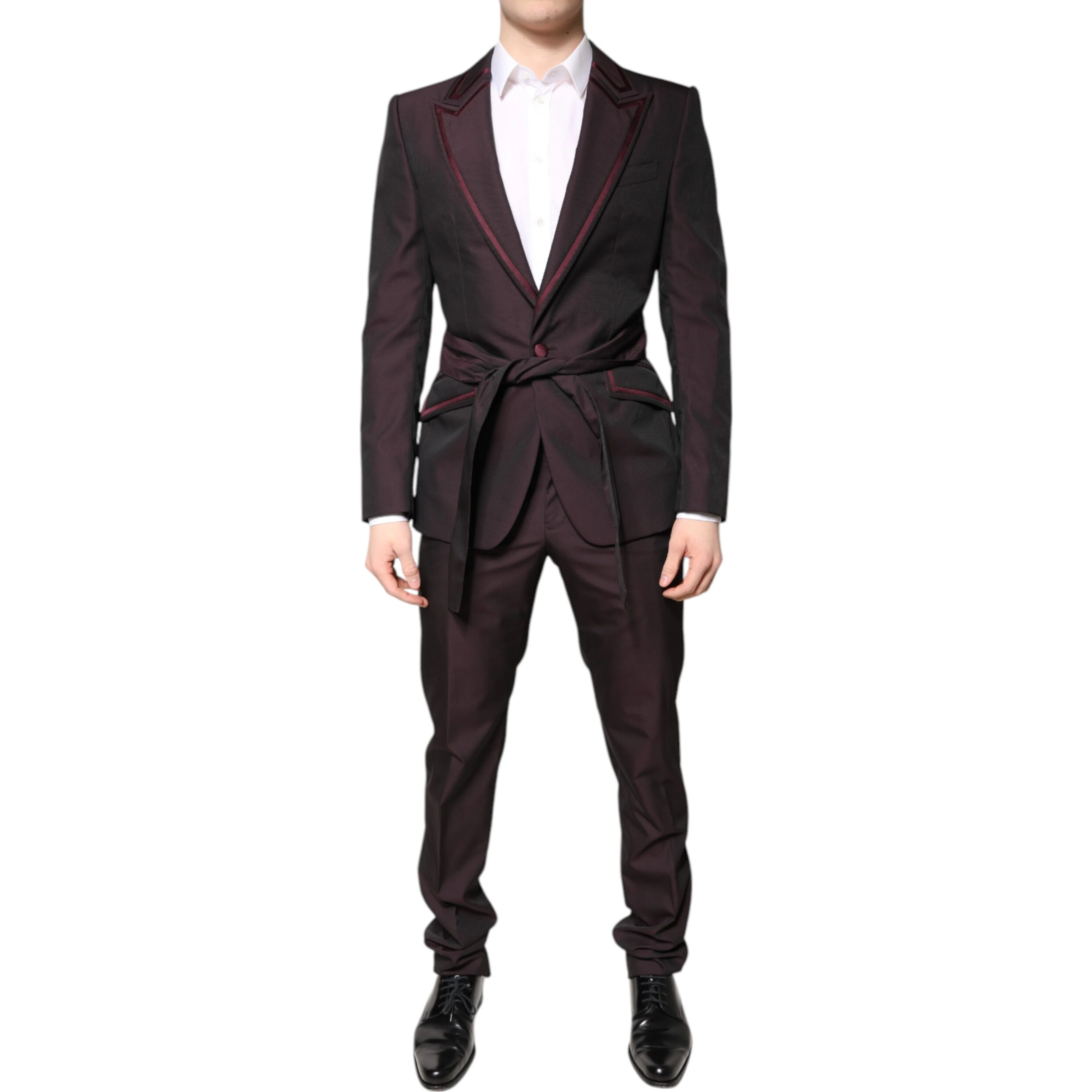 Maroon Single Breasted Formal 2 Piece Suit