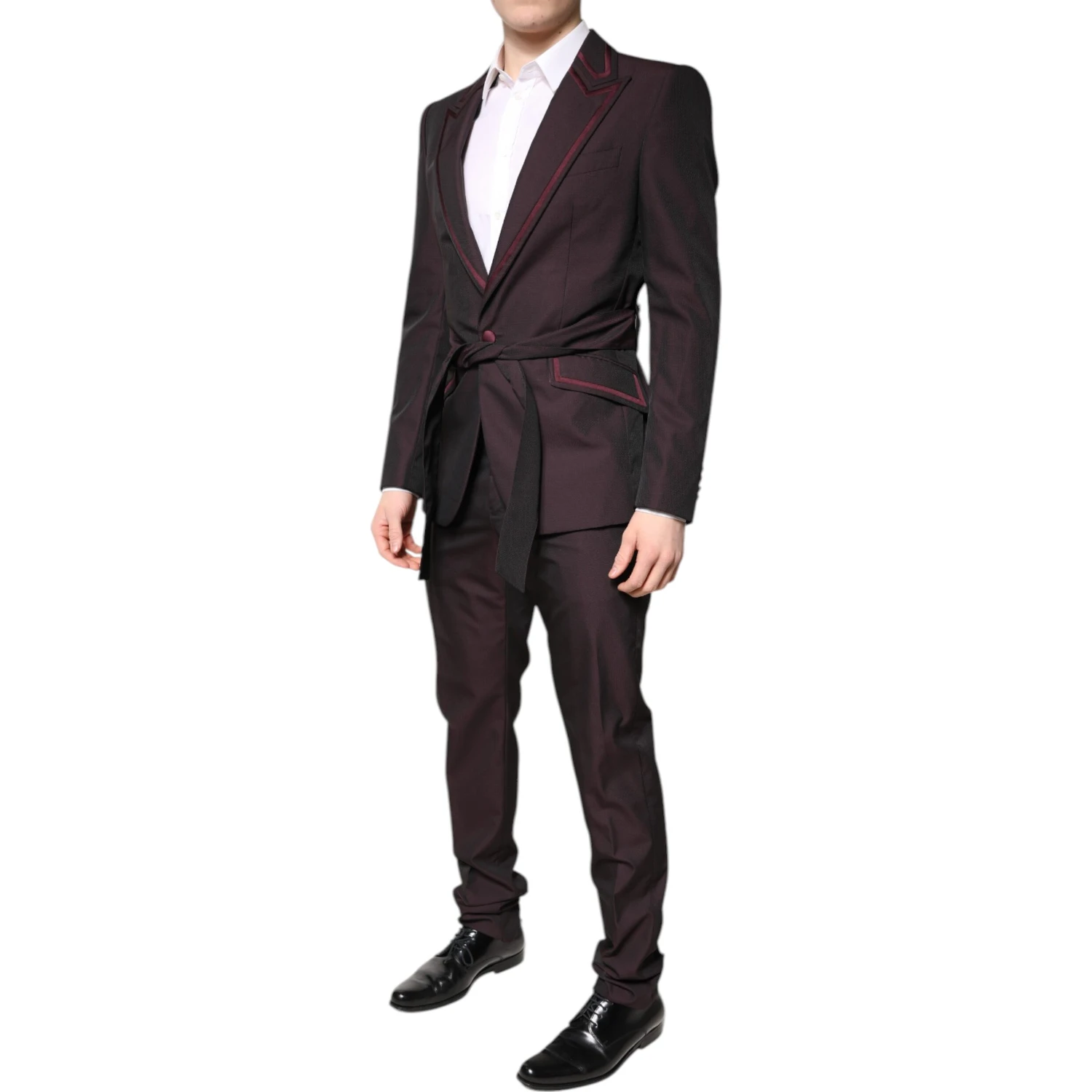 Maroon Single Breasted Formal 2 Piece Suit