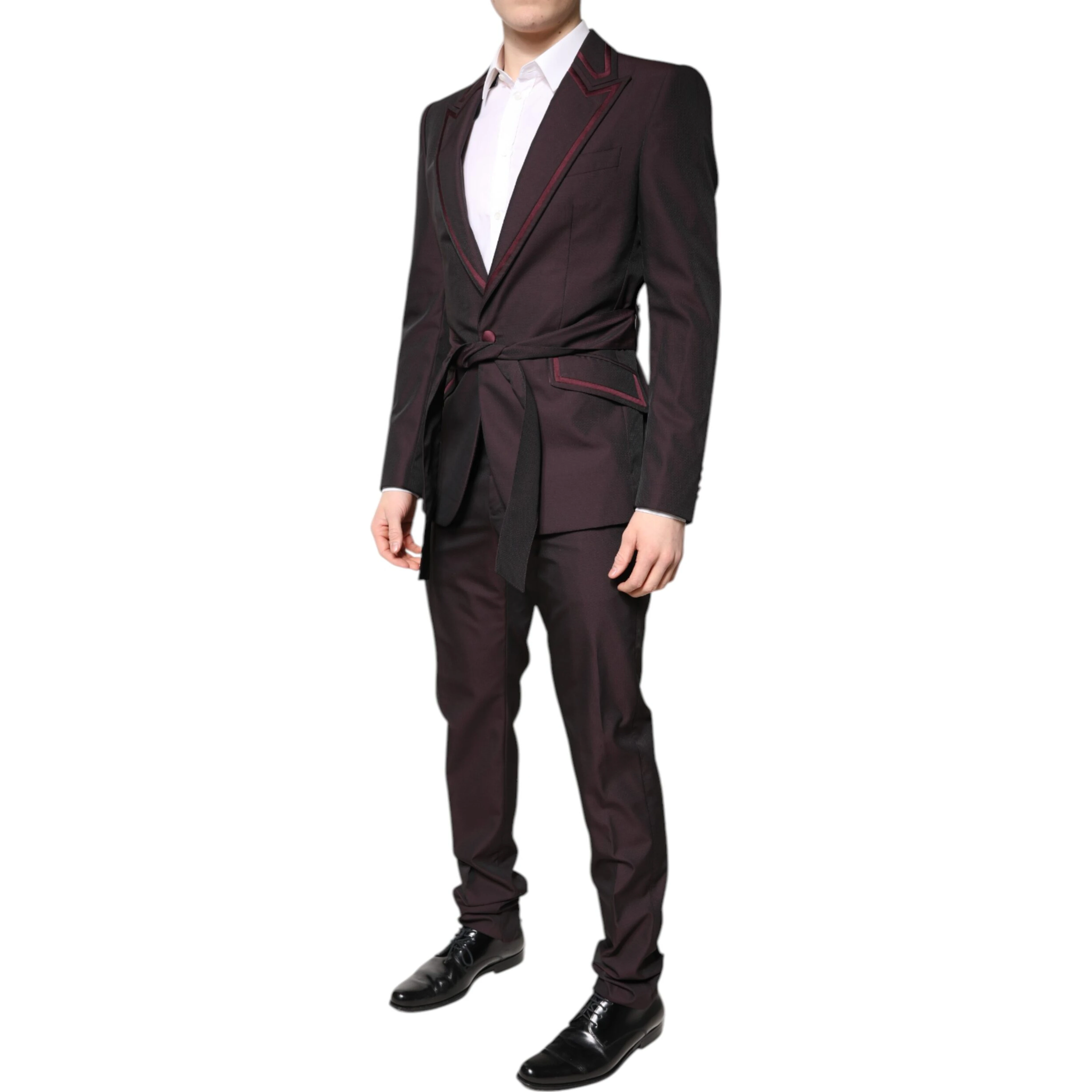Maroon Single Breasted Formal 2 Piece Suit