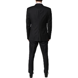 Black Double Breasted Formal 3 Piece Suit