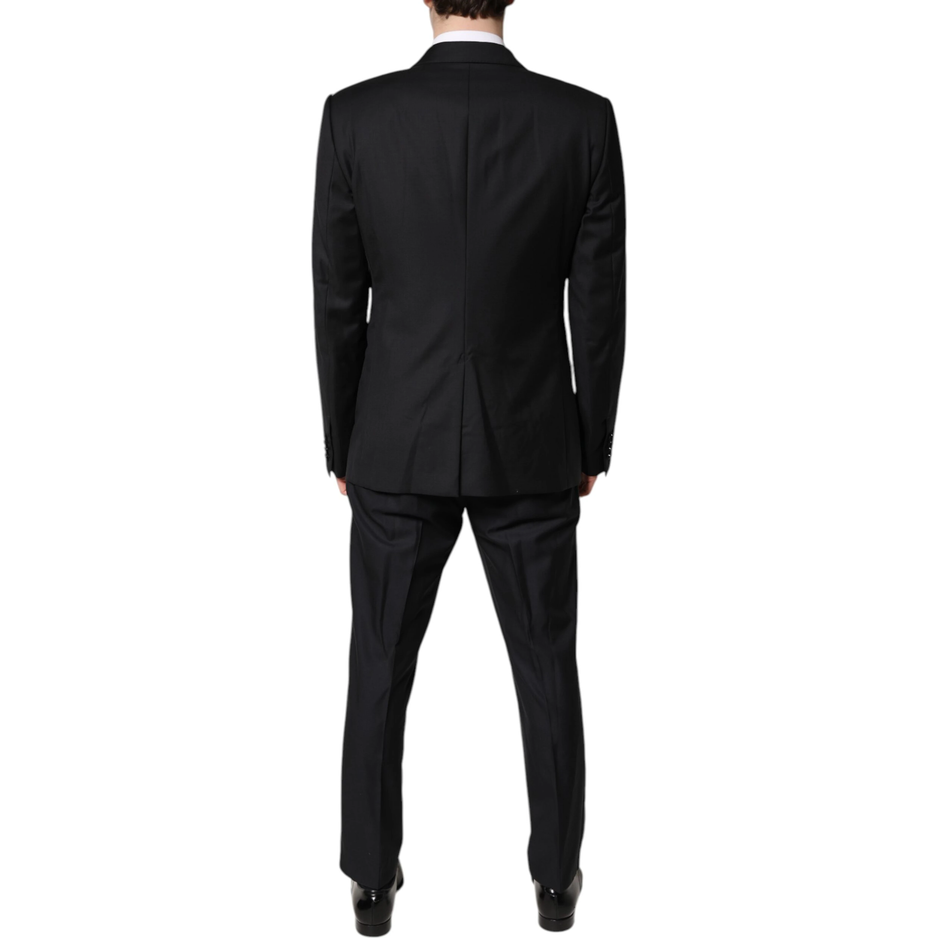 Black Double Breasted Formal 3 Piece Suit