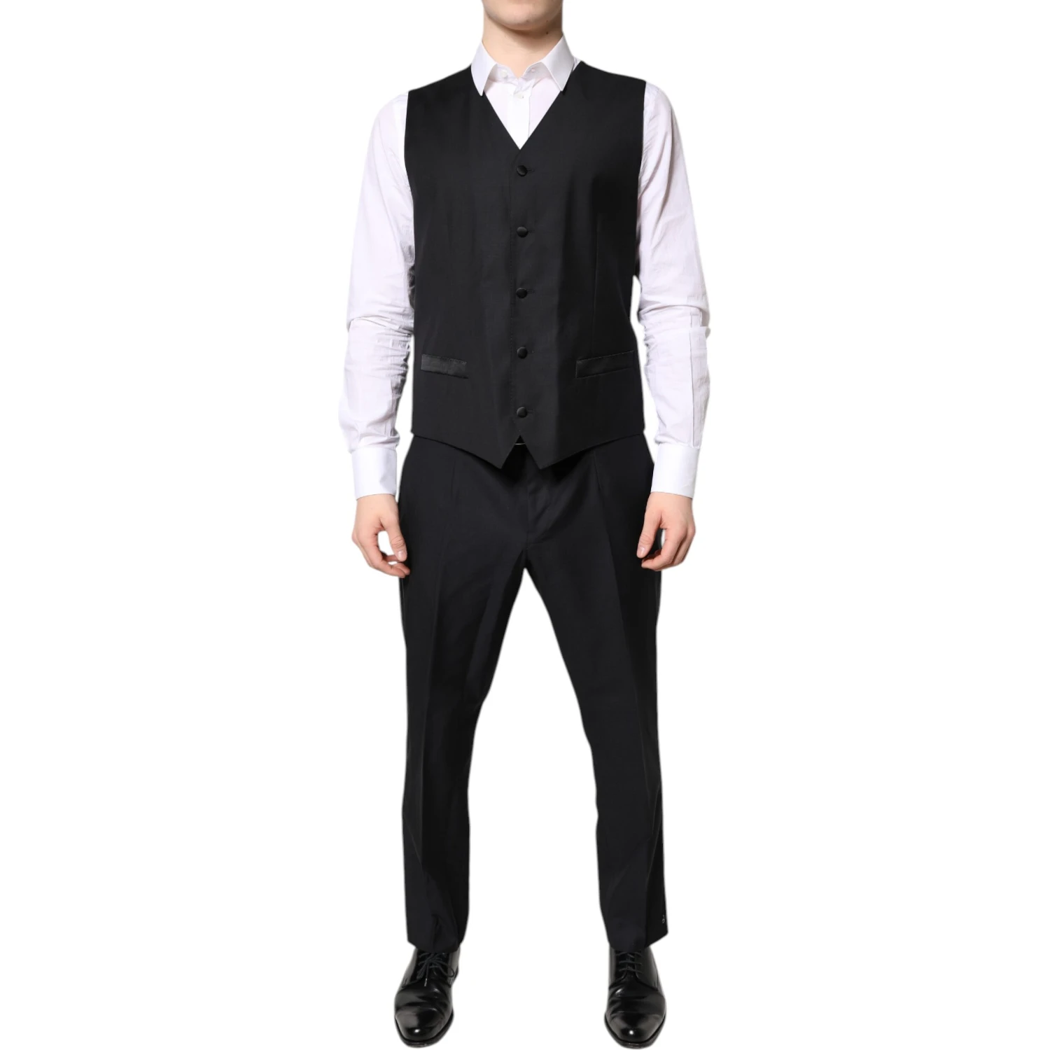 Black Double Breasted Formal 3 Piece Suit