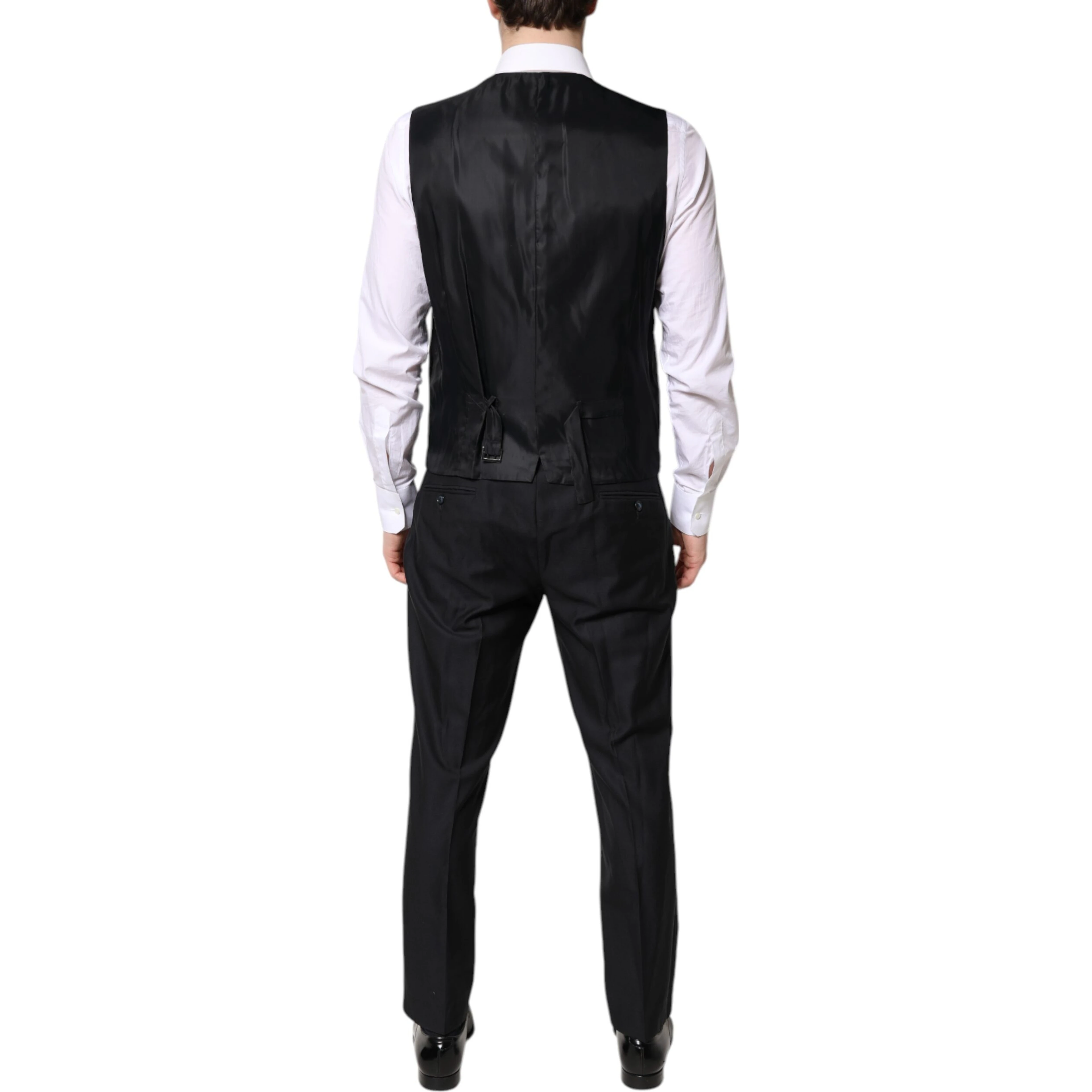 Black Double Breasted Formal 3 Piece Suit