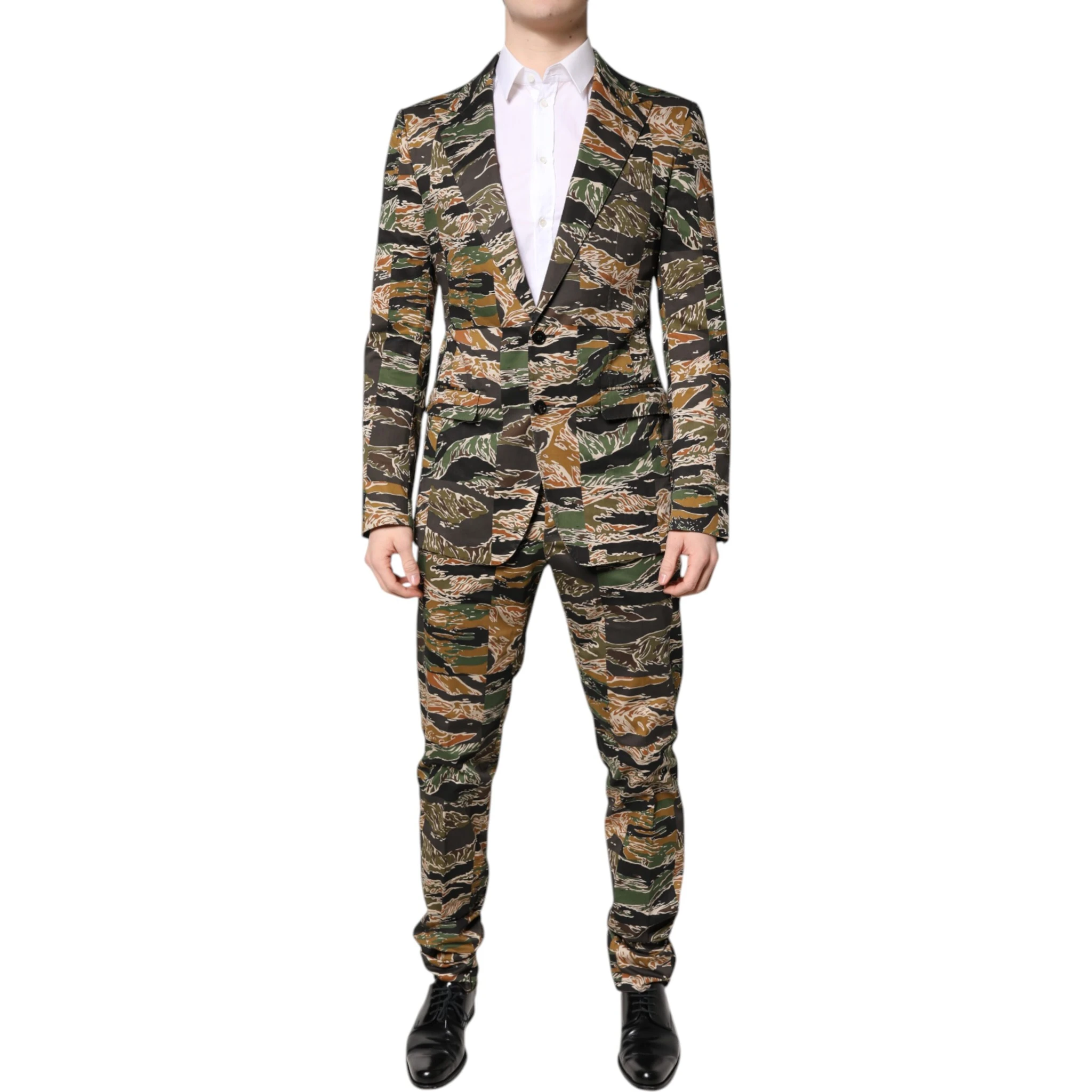 Multicolor TAORMINA Single Breasted 2 Piece Suit