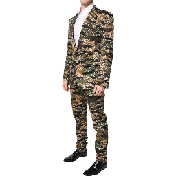 Multicolor TAORMINA Single Breasted 2 Piece Suit