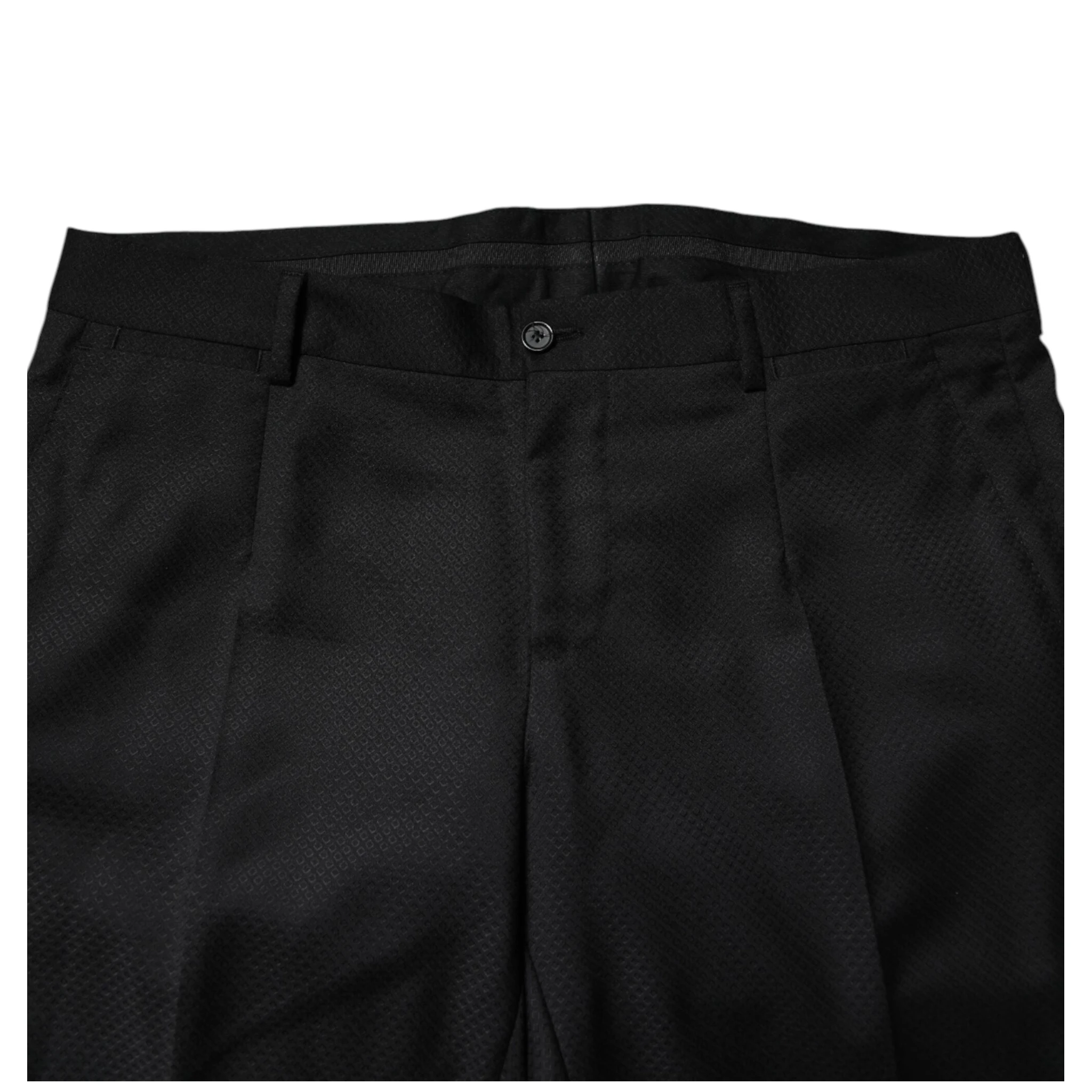 Black Wool Single Breasted 2 Piece Suit