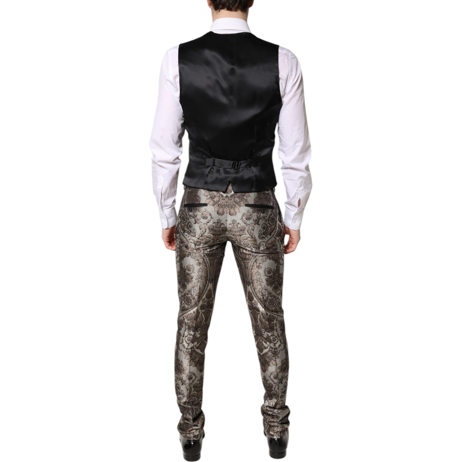 Multicolor Jacquard Single Breasted 3 Piece Suit