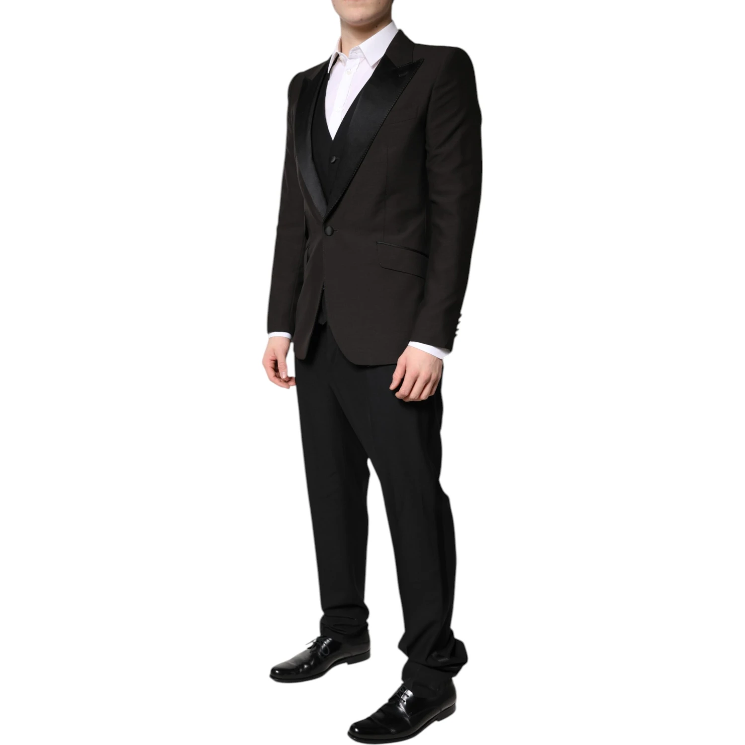 Black Single Breasted Formal 3 Piece Suit