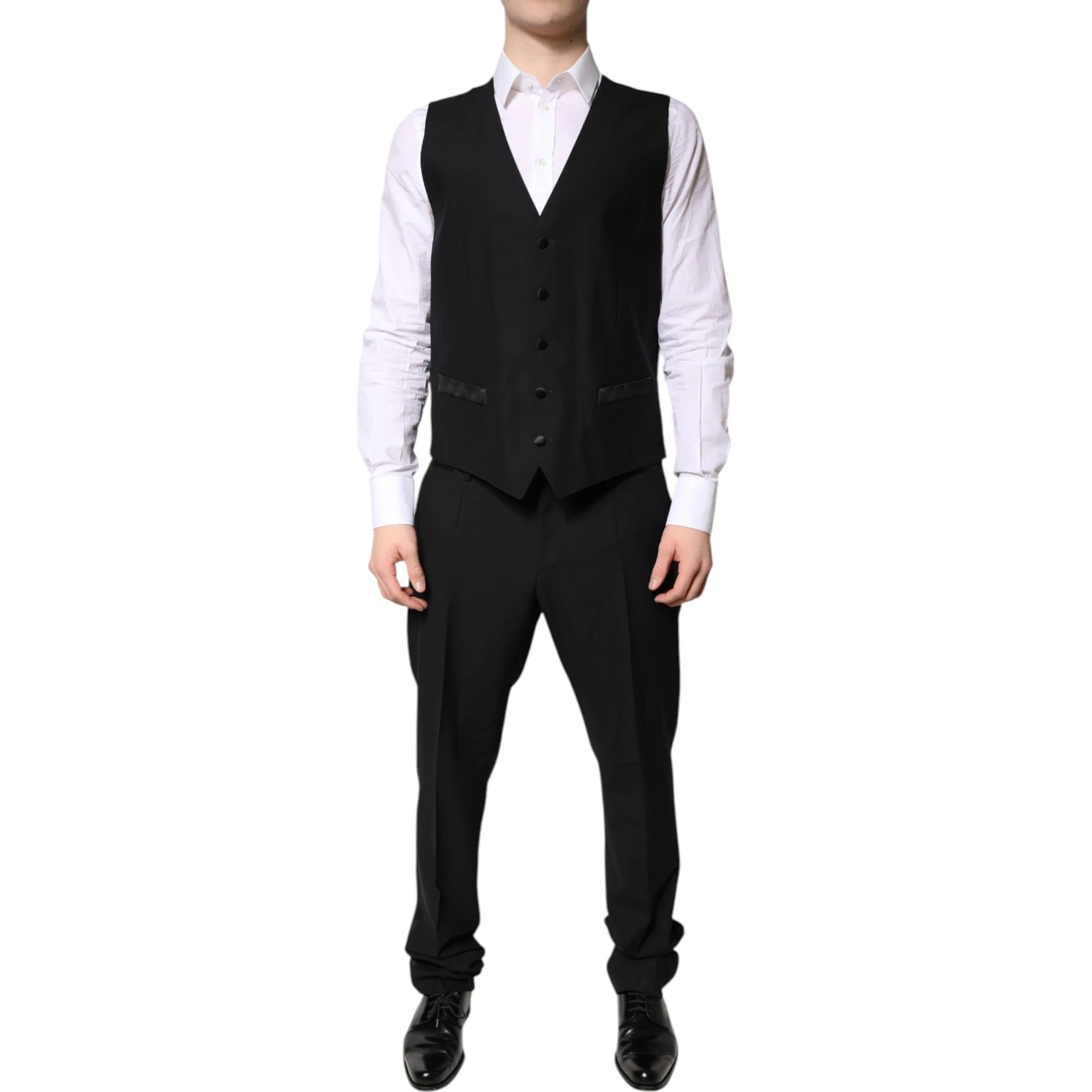 Black Single Breasted Formal 3 Piece Suit