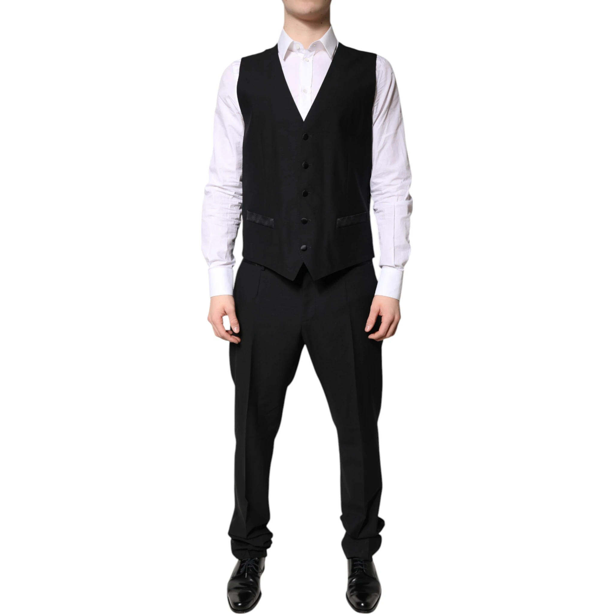 Black Single Breasted Formal 3 Piece Suit