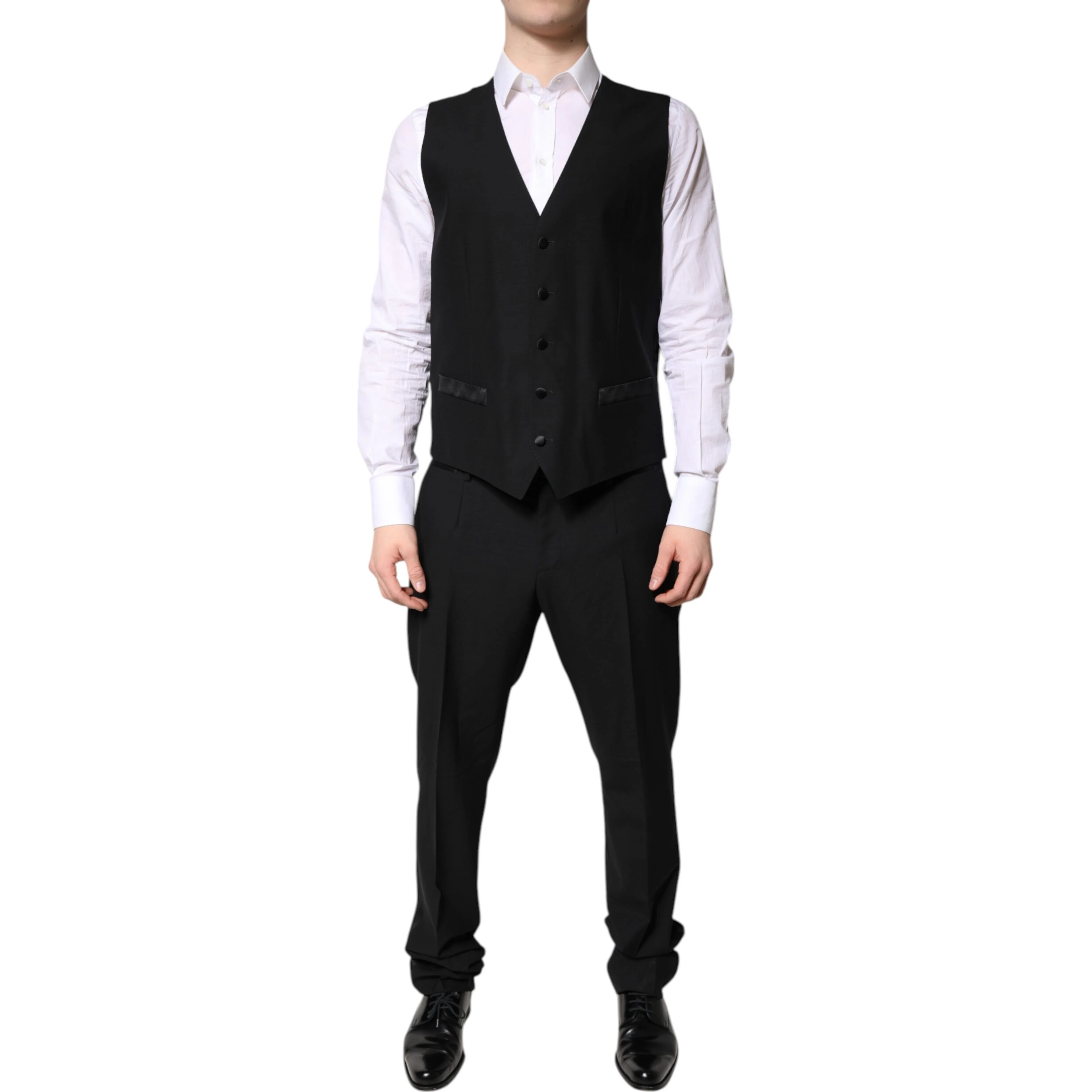 Black Single Breasted Formal 3 Piece Suit