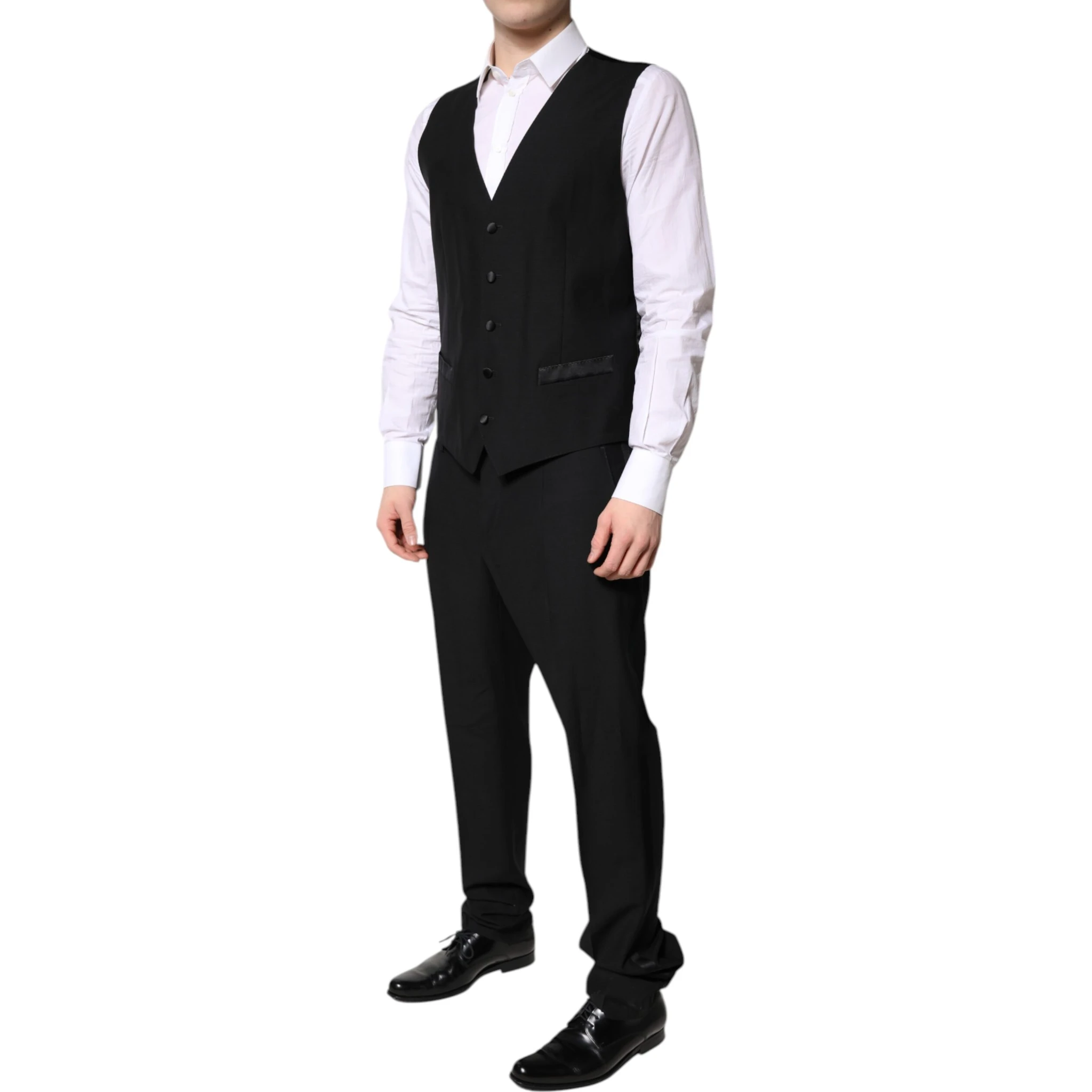 Black Single Breasted Formal 3 Piece Suit