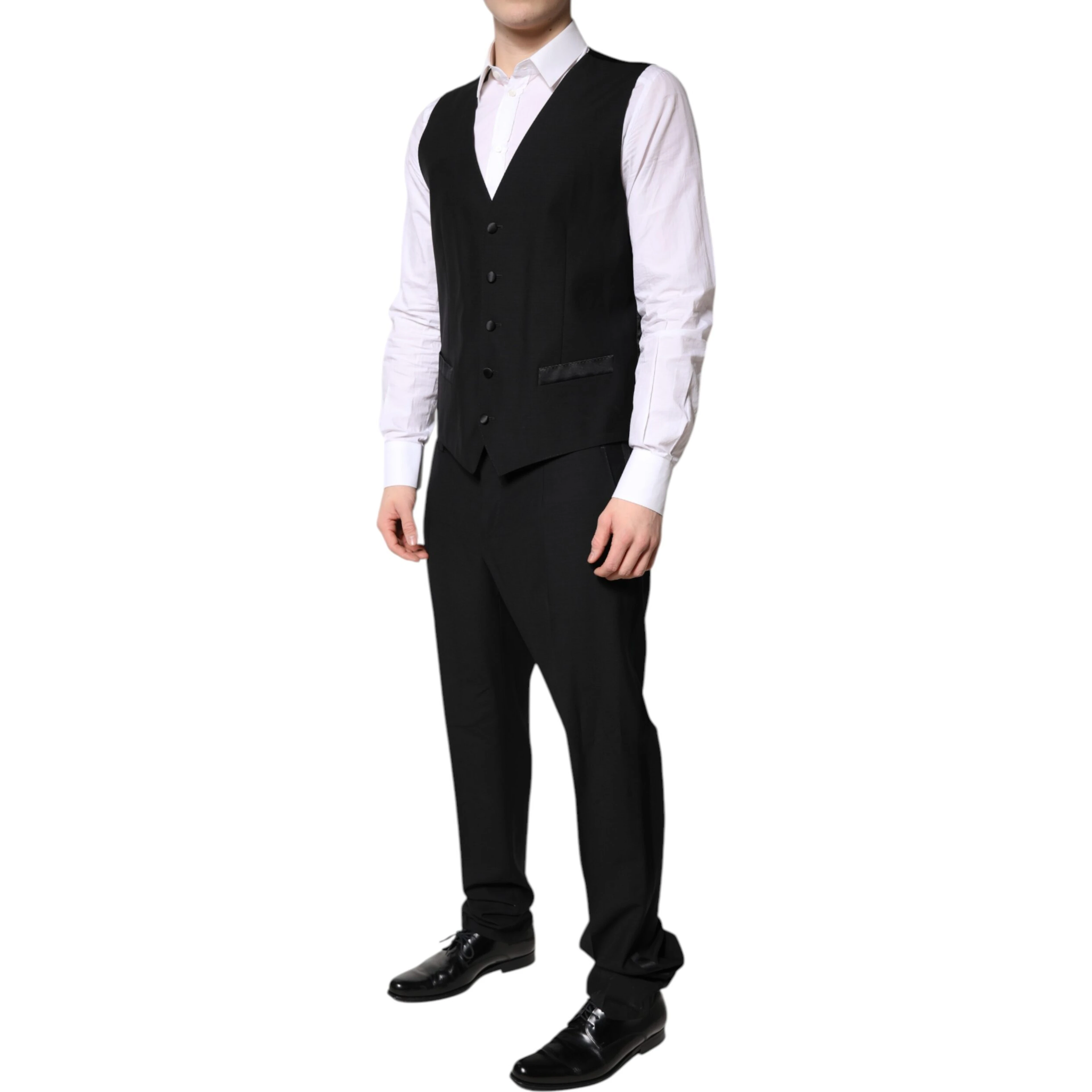 Black Single Breasted Formal 3 Piece Suit