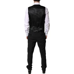 Black Single Breasted Formal 3 Piece Suit