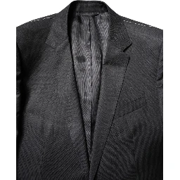 Dark Gray Wool Single Breasted 2 Piece Suit