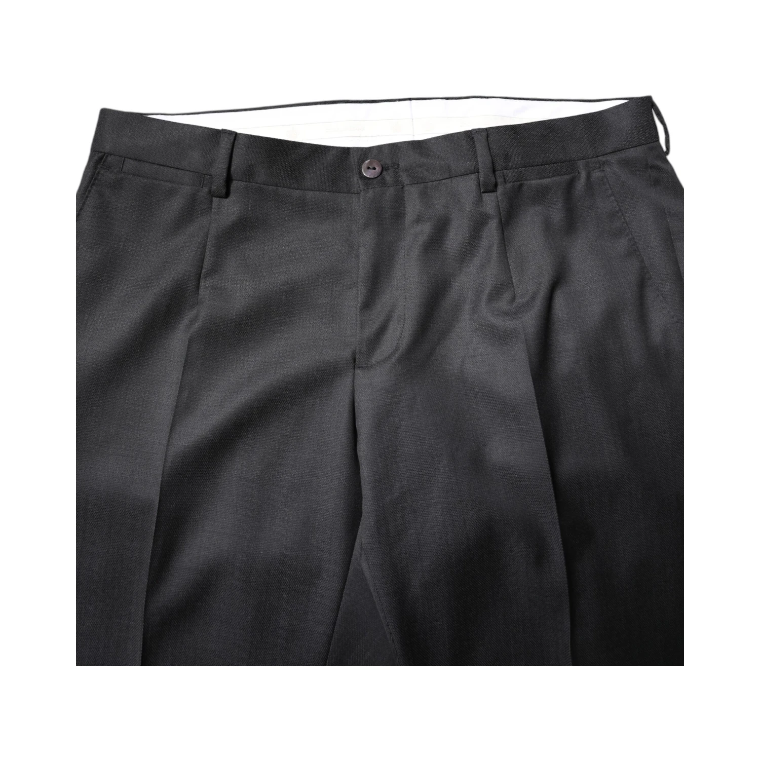 Dark Gray Wool Single Breasted 2 Piece Suit
