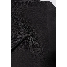 Black Cotton Single Breasted 2 Piece Suit