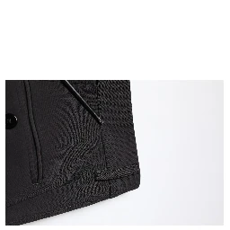 Black Cotton Single Breasted 2 Piece Suit
