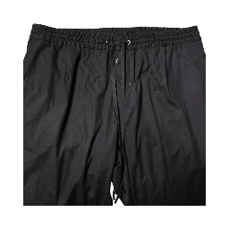Black Cotton Single Breasted 2 Piece Suit