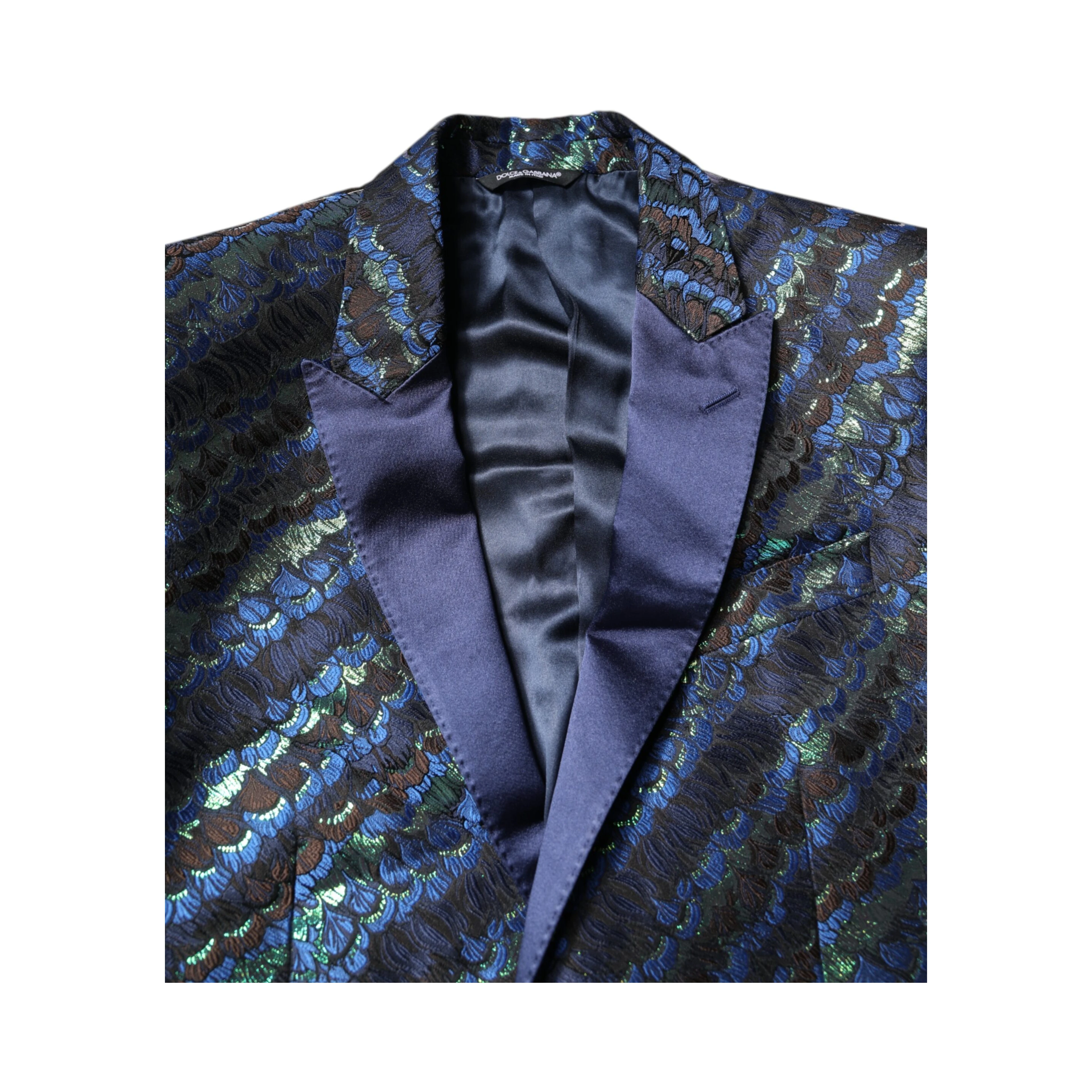 Multicolor Polyester Jacquard 2 Piece Suit