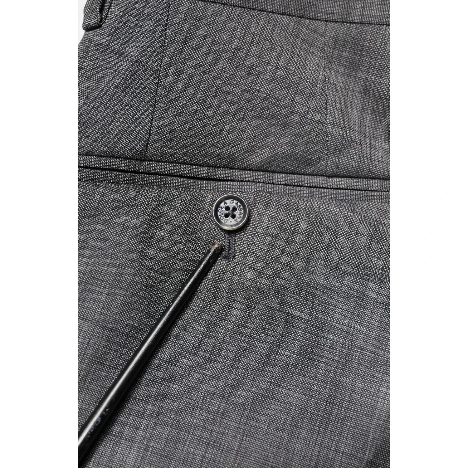 Gray Wool Single Breasted 2 Piece Suit